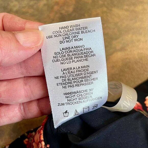 Skinny Dippers Lace Up Floral Swim Suit Small - Picture 10 of 11